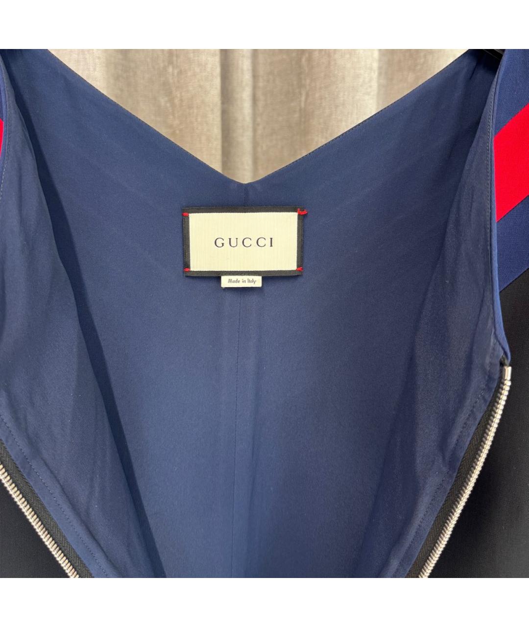 GUCCI Черное шерстяное повседневное платье, фото 3