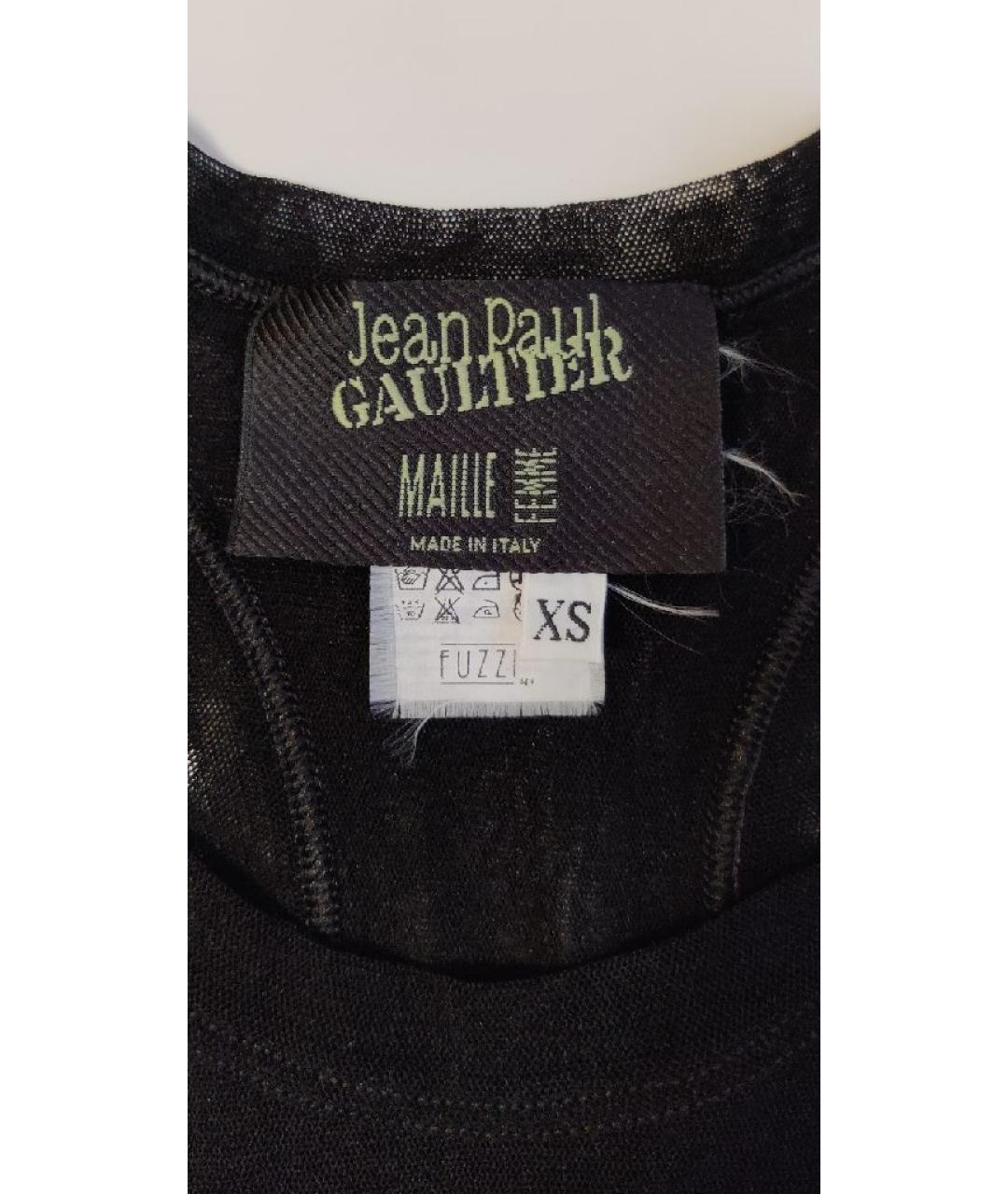 JEAN PAUL GAULTIER Черное полиамидовое повседневное платье, фото 5