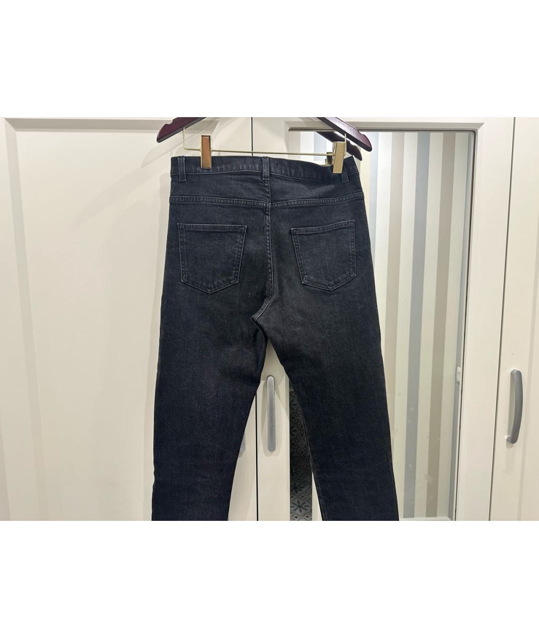 BALMAIN Черные хлопковые джинсы скинни, фото 5
