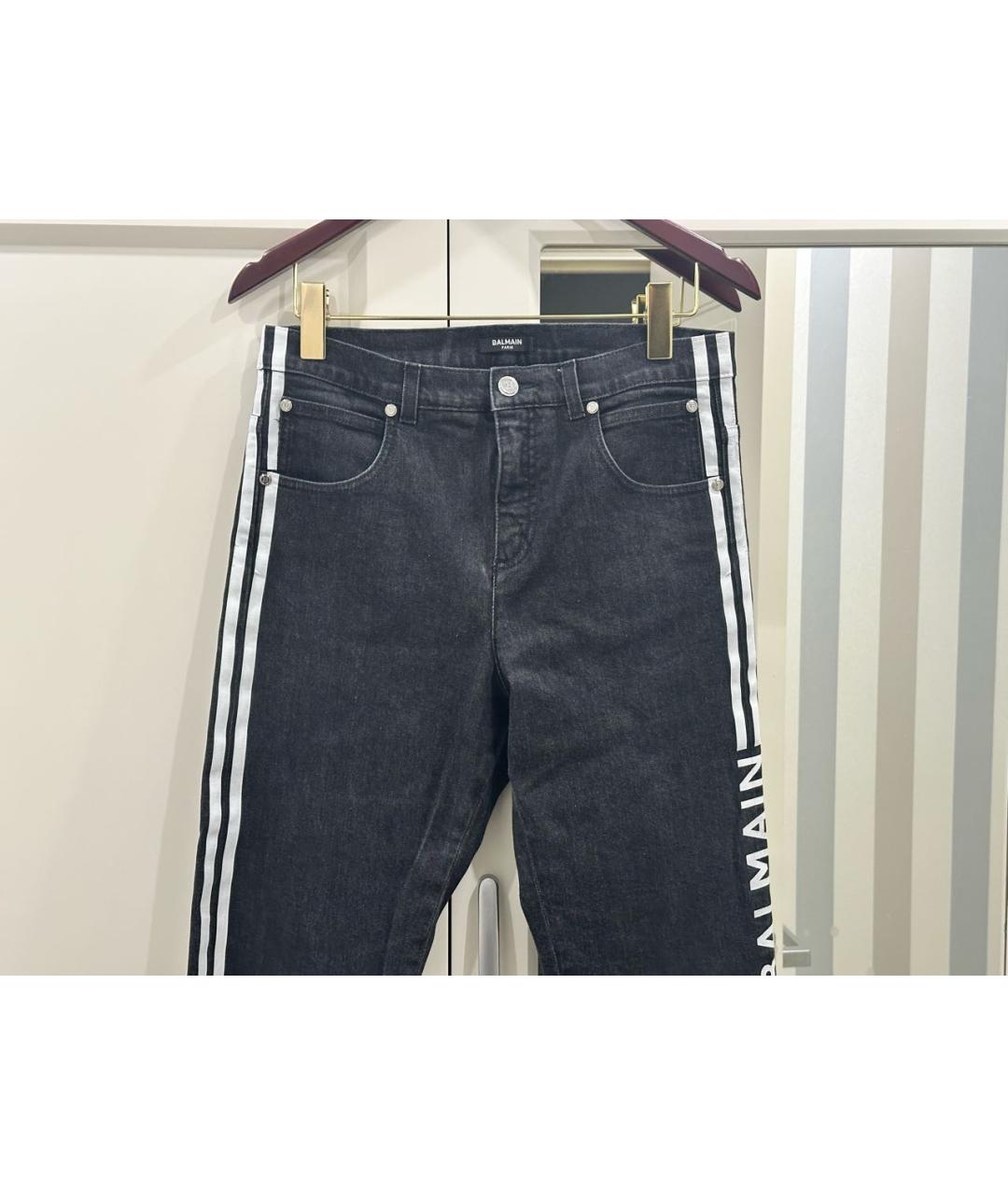 BALMAIN Черные хлопковые джинсы скинни, фото 4