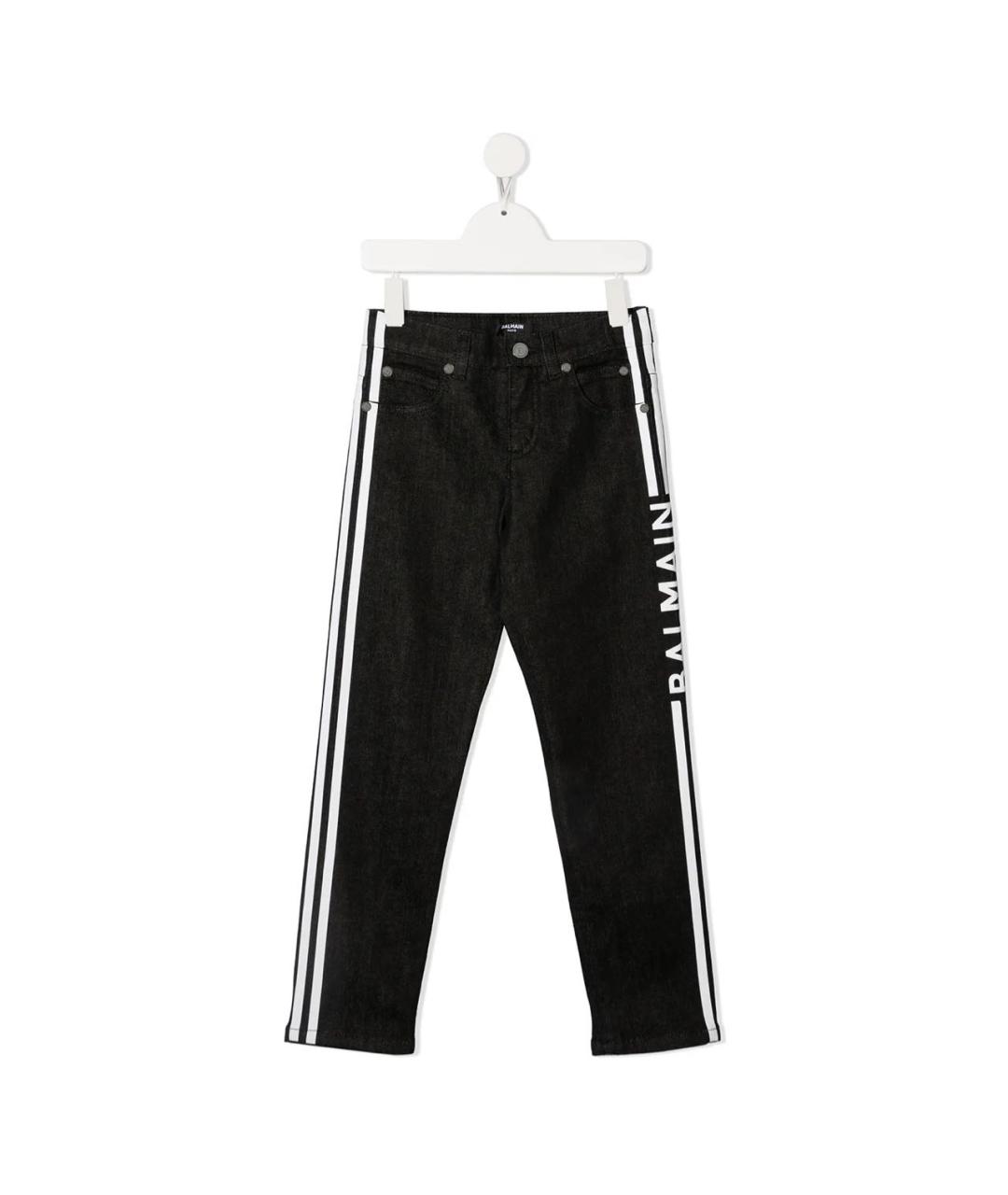 BALMAIN Черные хлопковые джинсы скинни, фото 9