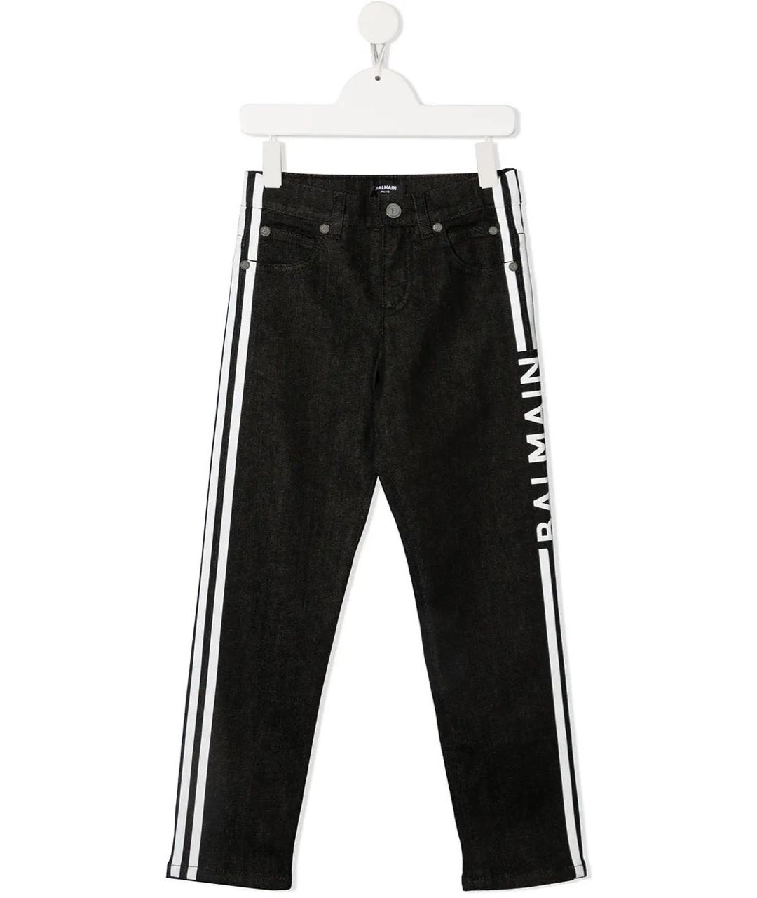 BALMAIN Черные хлопковые джинсы скинни, фото 2