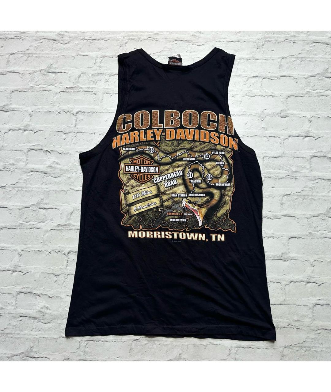 Harley Davidson Черная хлопковая майка, фото 7