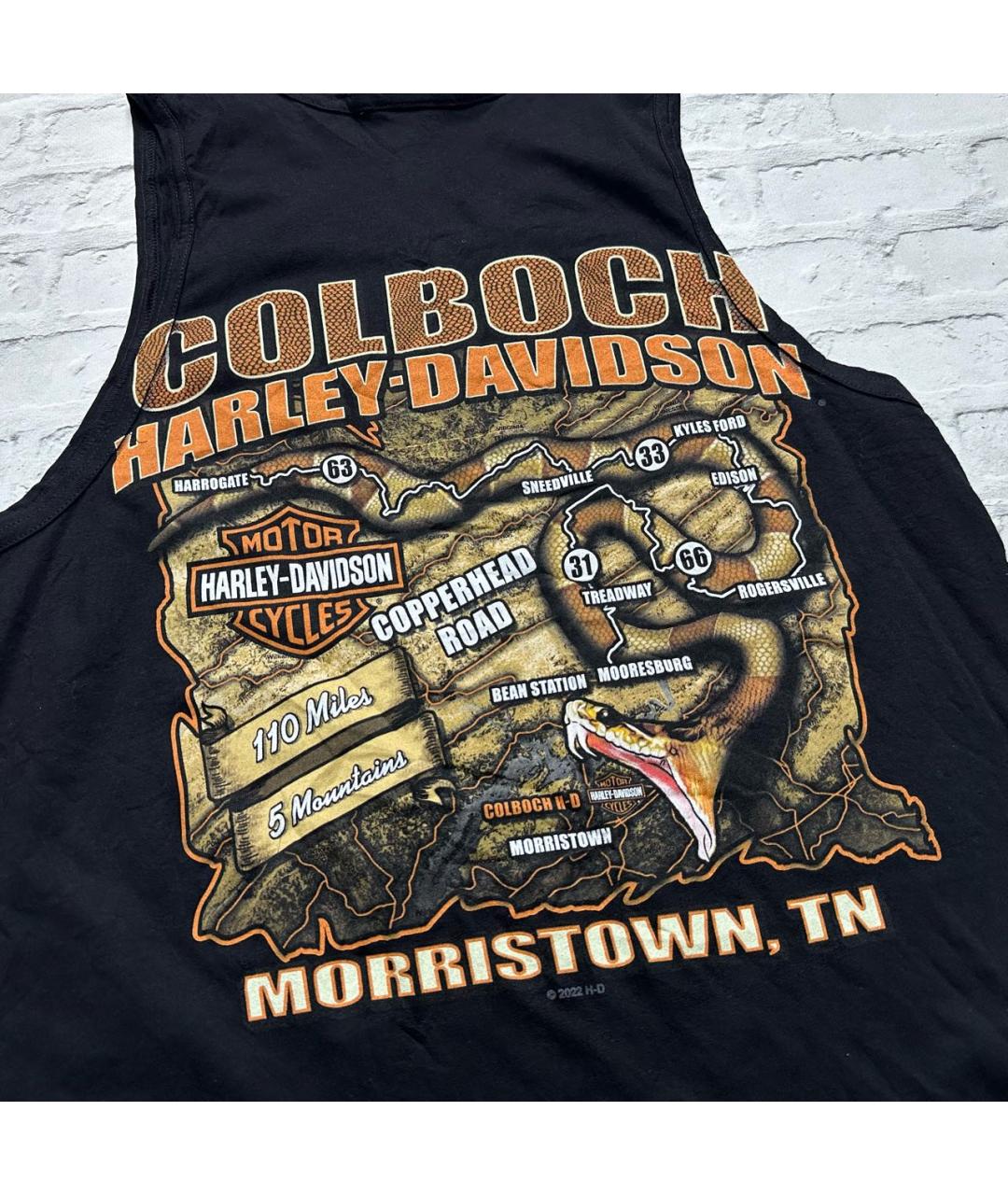 Harley Davidson Черная хлопковая майка, фото 3