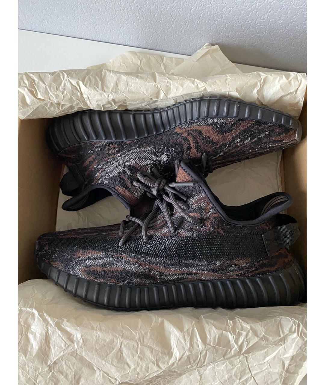 ADIDAS YEEZY Черные текстильные кроссовки, фото 2