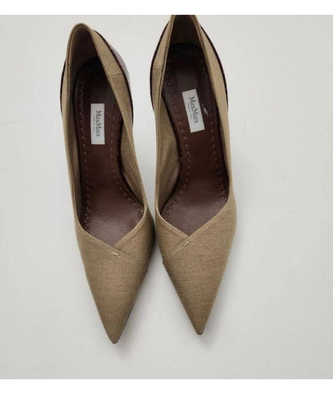 MAX MARA Бежевые туфли, фото 2