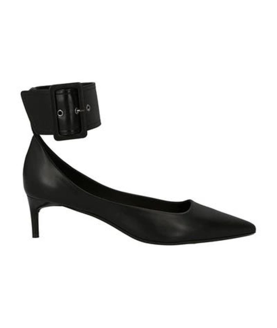 MAX MARA Черные кожаные туфли, фото 1