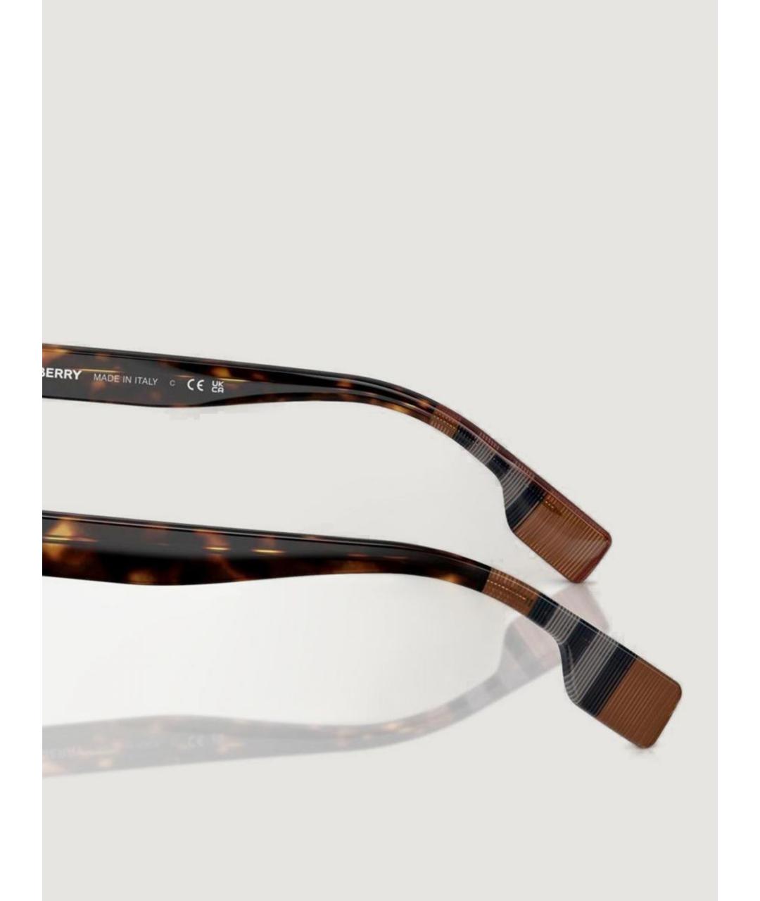 BURBERRY Коричневые солнцезащитные очки, фото 3