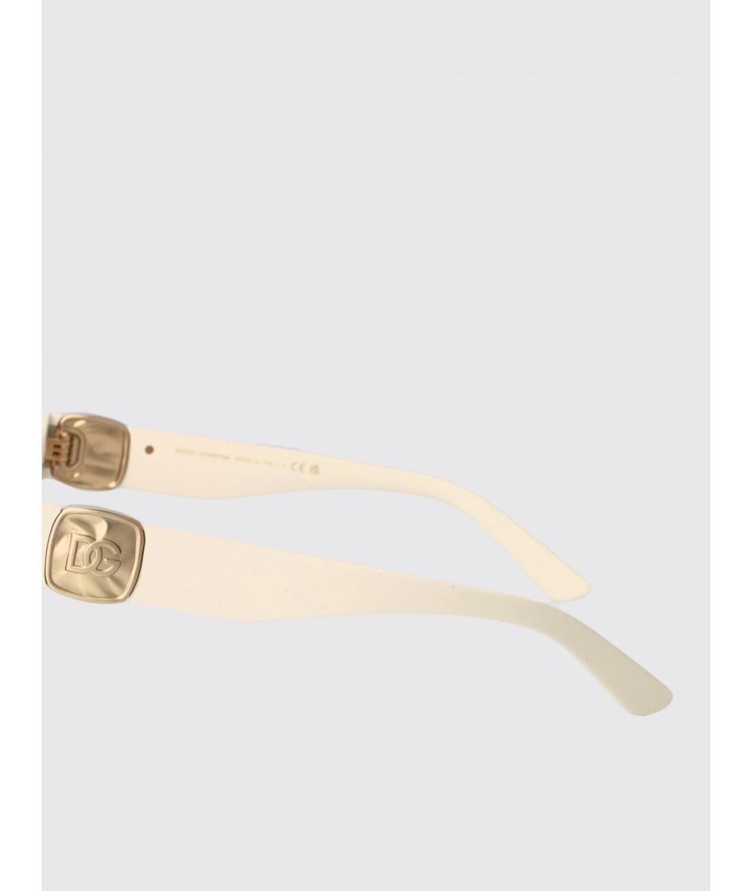 DOLCE&GABBANA Бежевые солнцезащитные очки, фото 4