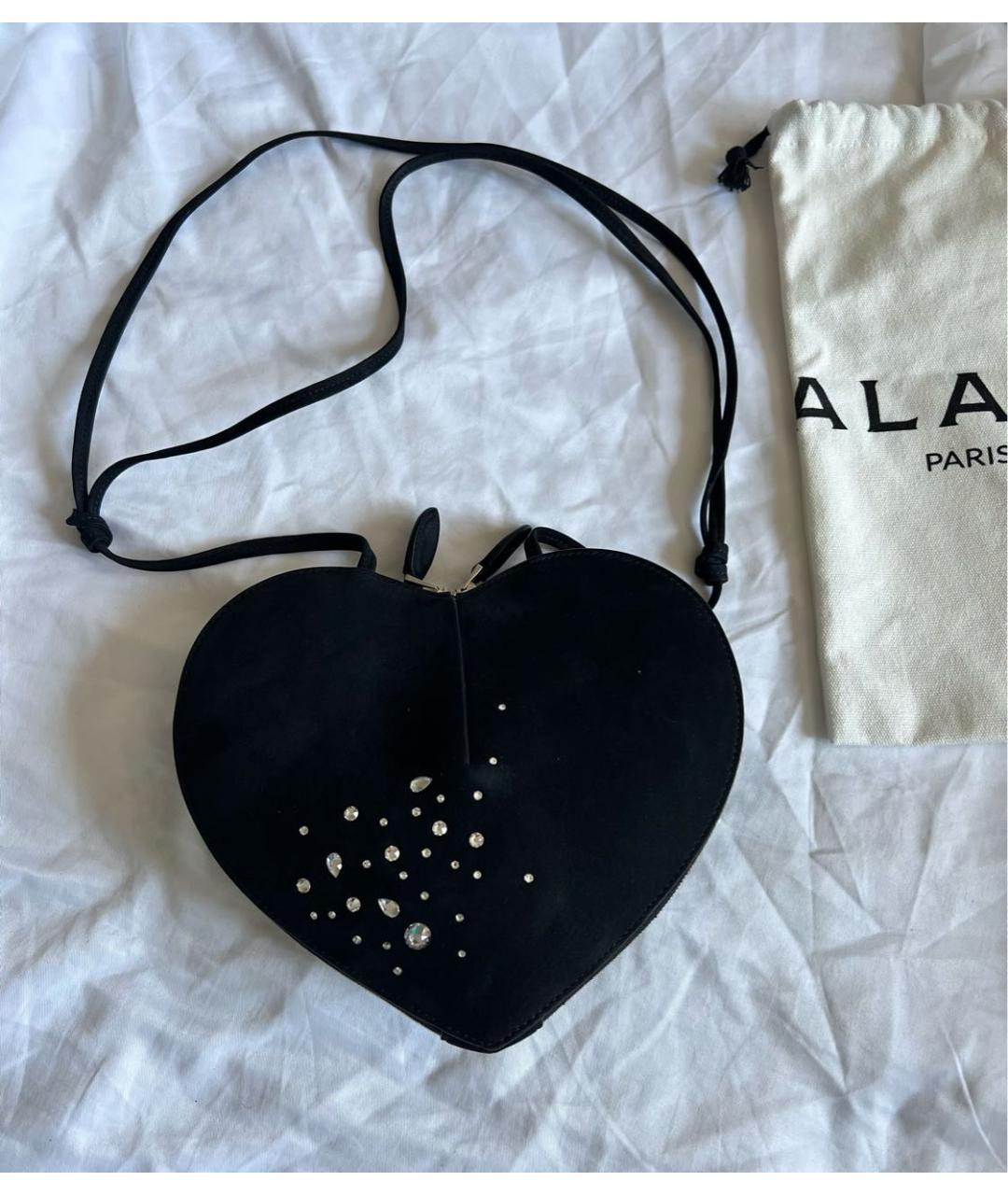 ALAIA Черная кожаная сумка через плечо, фото 2