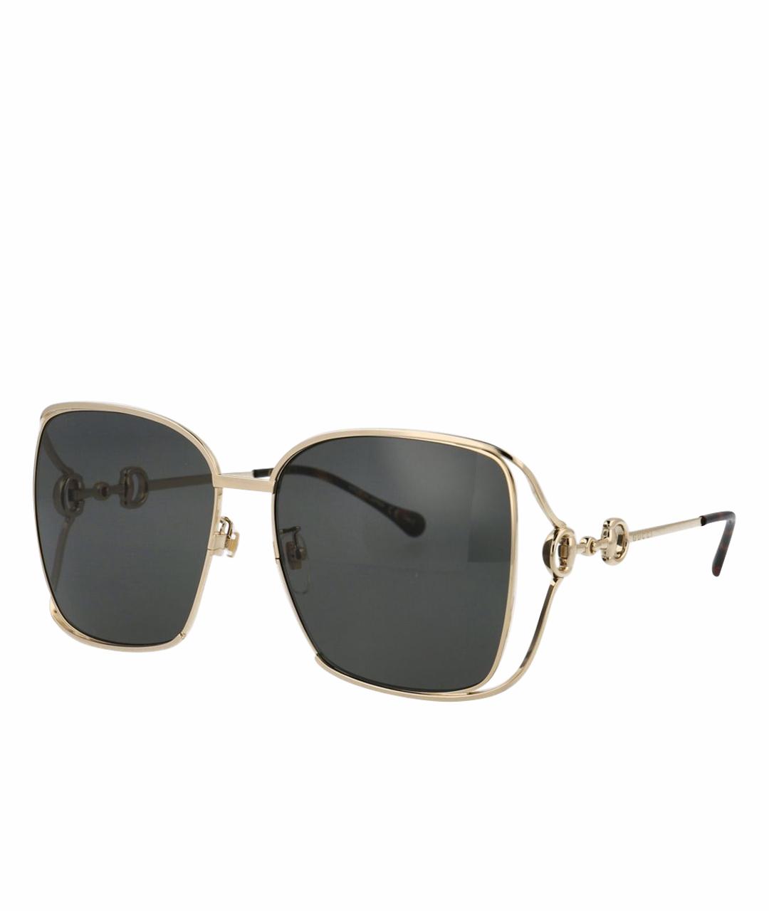 GUCCI Золотые солнцезащитные очки, фото 1
