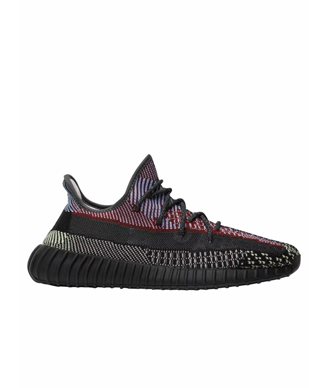 ADIDAS YEEZY Черные текстильные кроссовки, фото 1