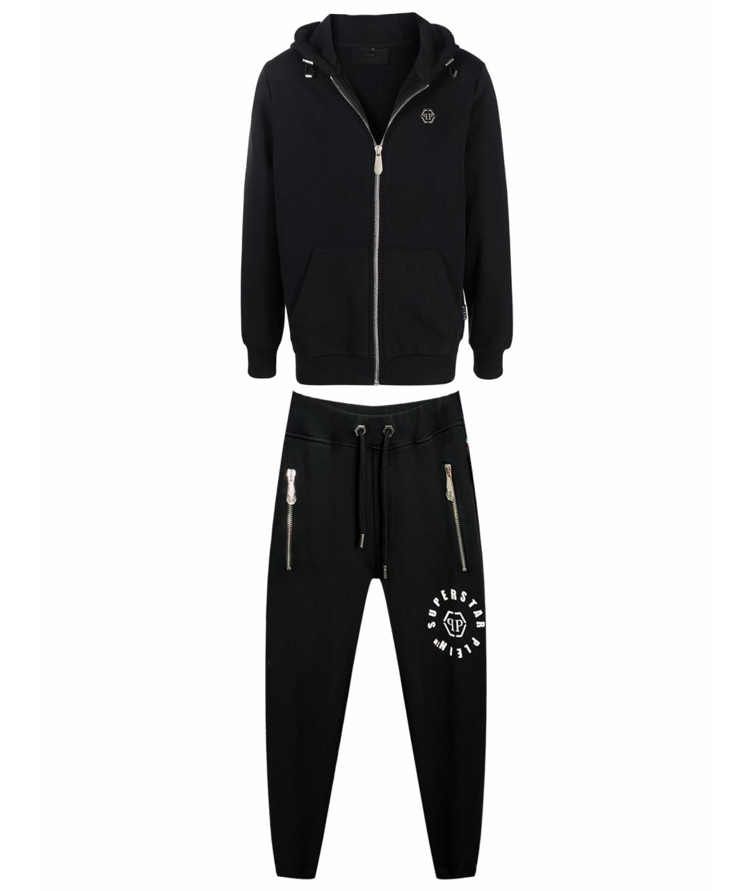 PHILIPP PLEIN Черный вискозный спортивный костюм, фото 1