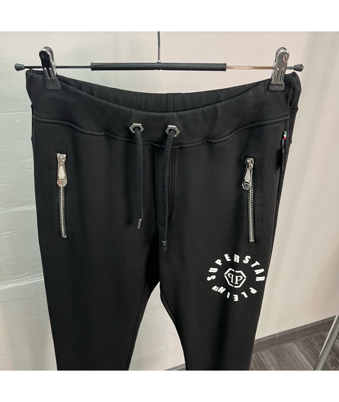 PHILIPP PLEIN Черный вискозный спортивный костюм, фото 3