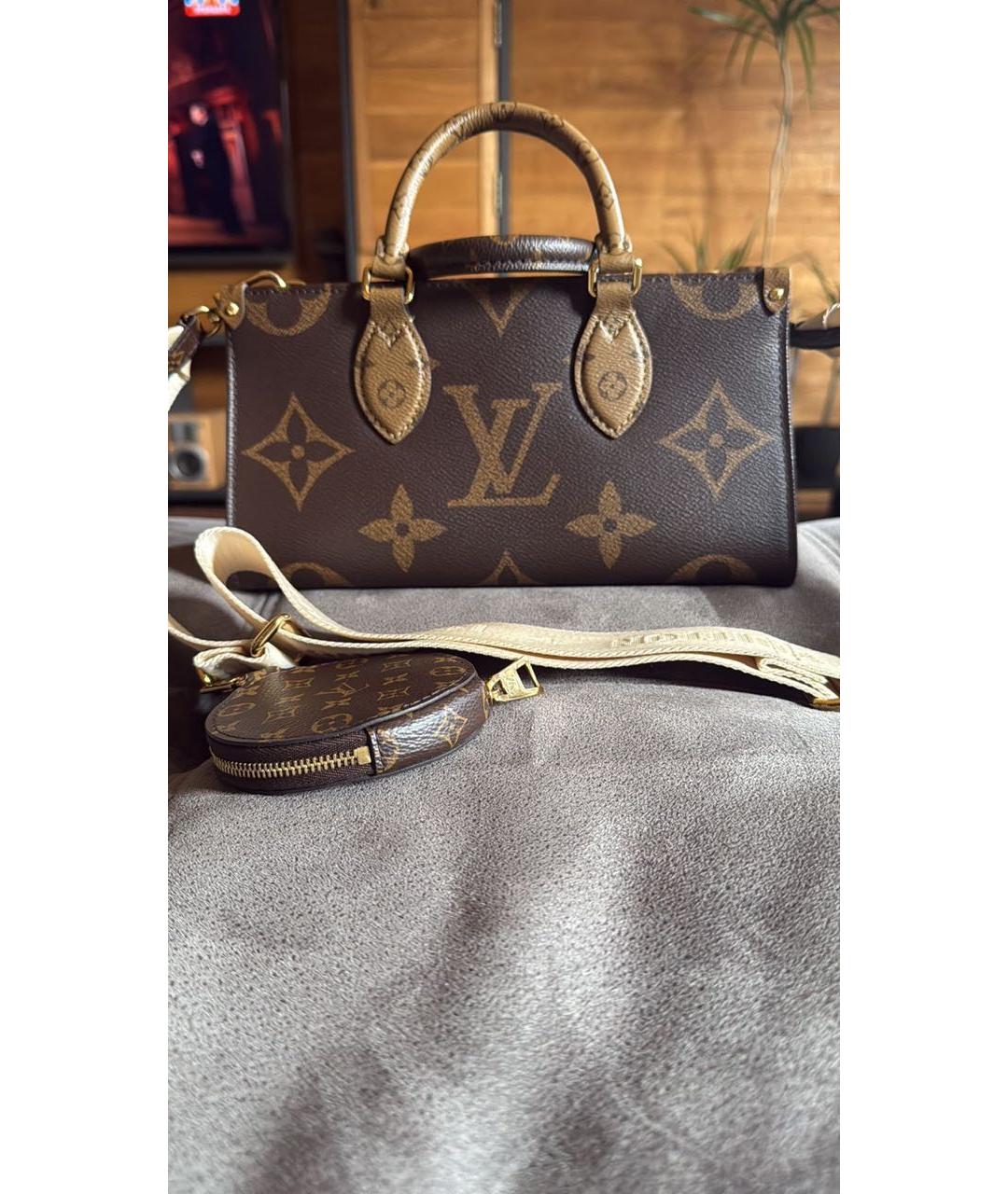 LOUIS VUITTON Коричневая сумка с короткими ручками, фото 3