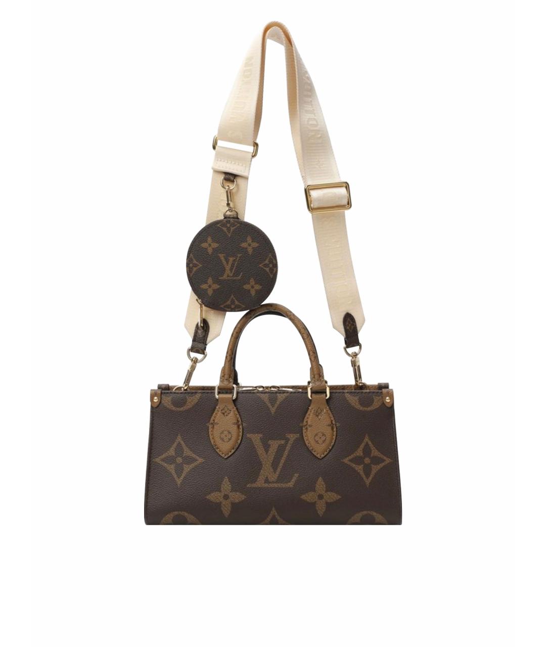 LOUIS VUITTON Коричневая сумка с короткими ручками, фото 1