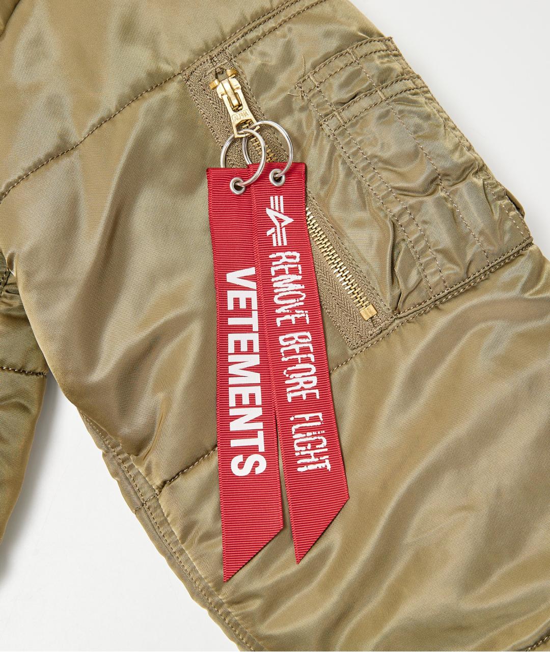 VETEMENTS Хаки полиэстеровая куртка, фото 6
