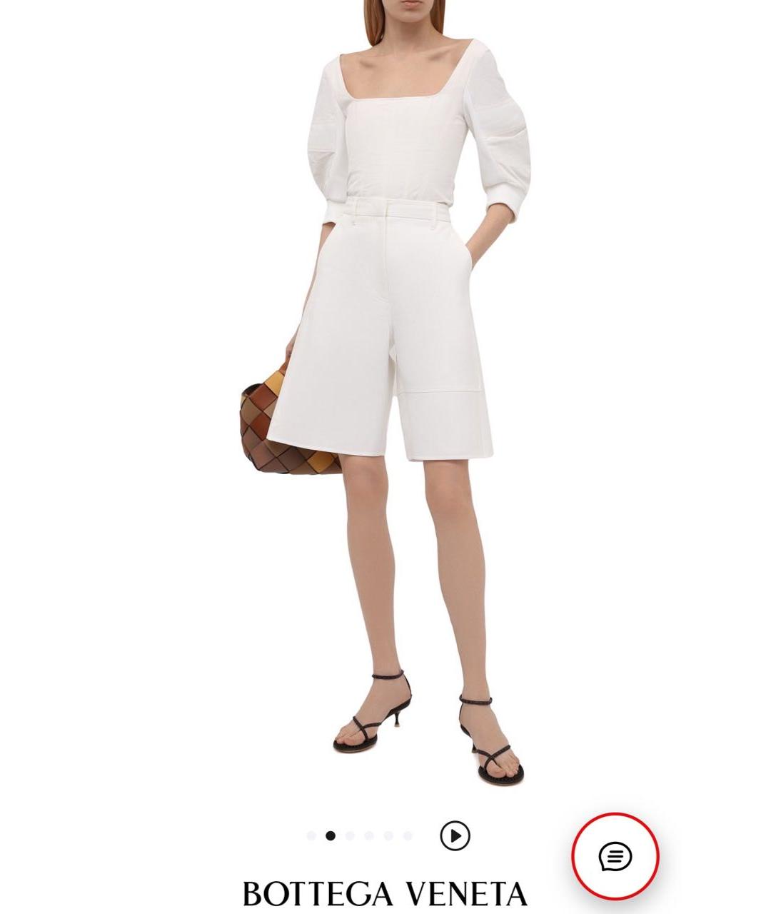 BOTTEGA VENETA Коричневые кожаные босоножки, фото 4