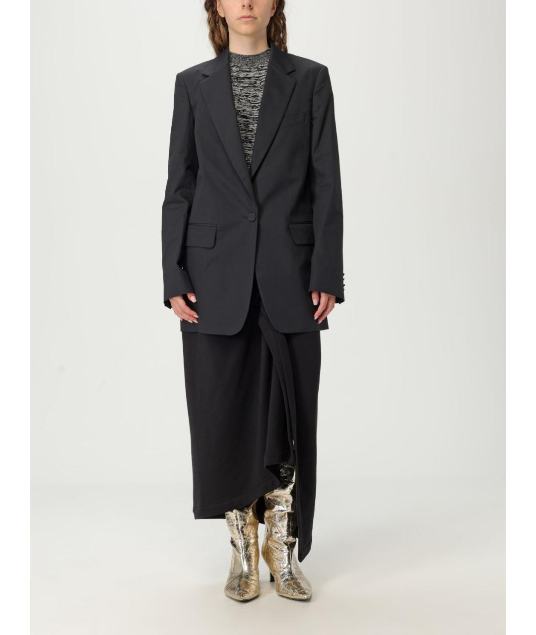 DRIES VAN NOTEN Черная юбка миди, фото 3