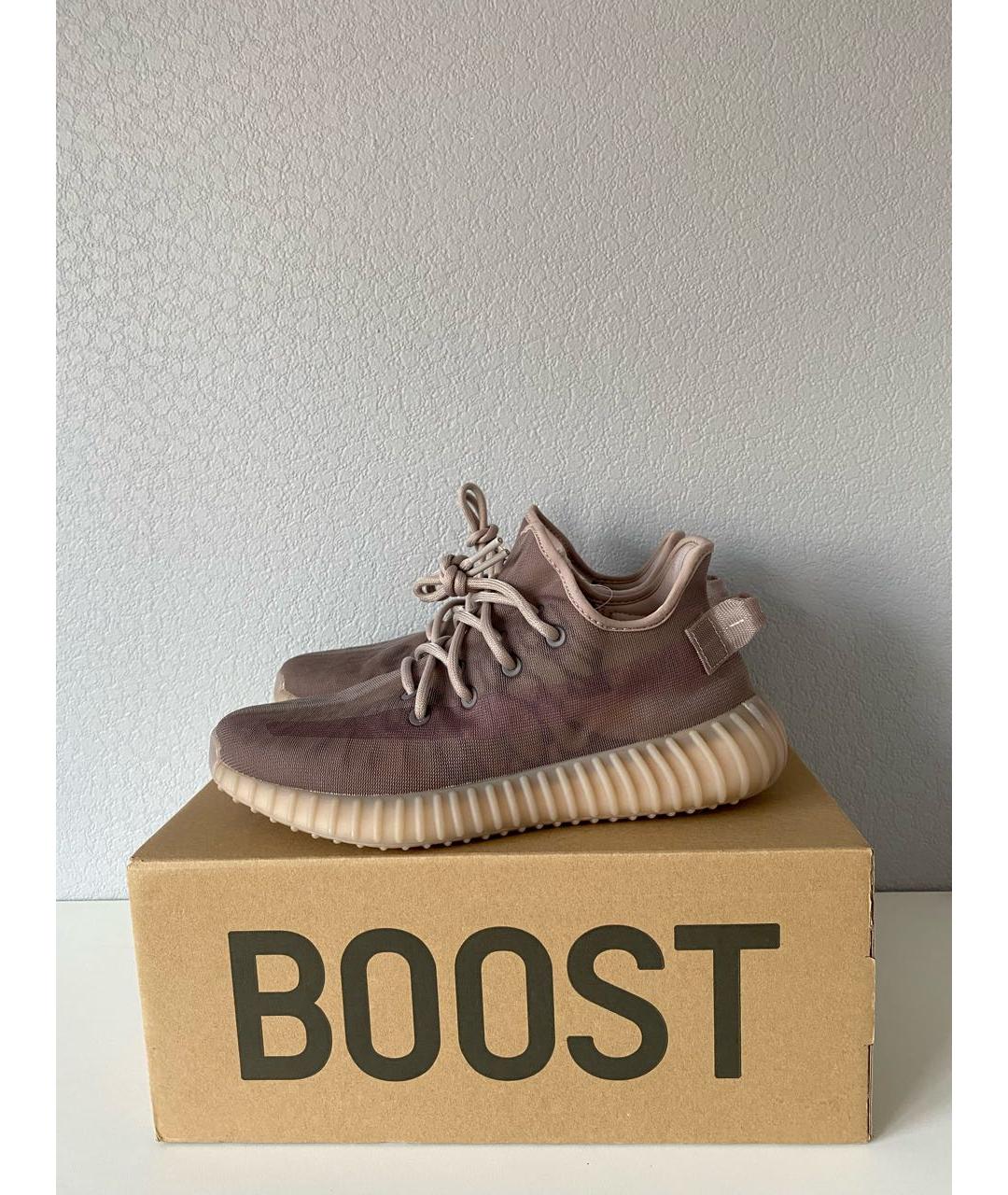 ADIDAS YEEZY Фиолетовые текстильные кроссовки, фото 4