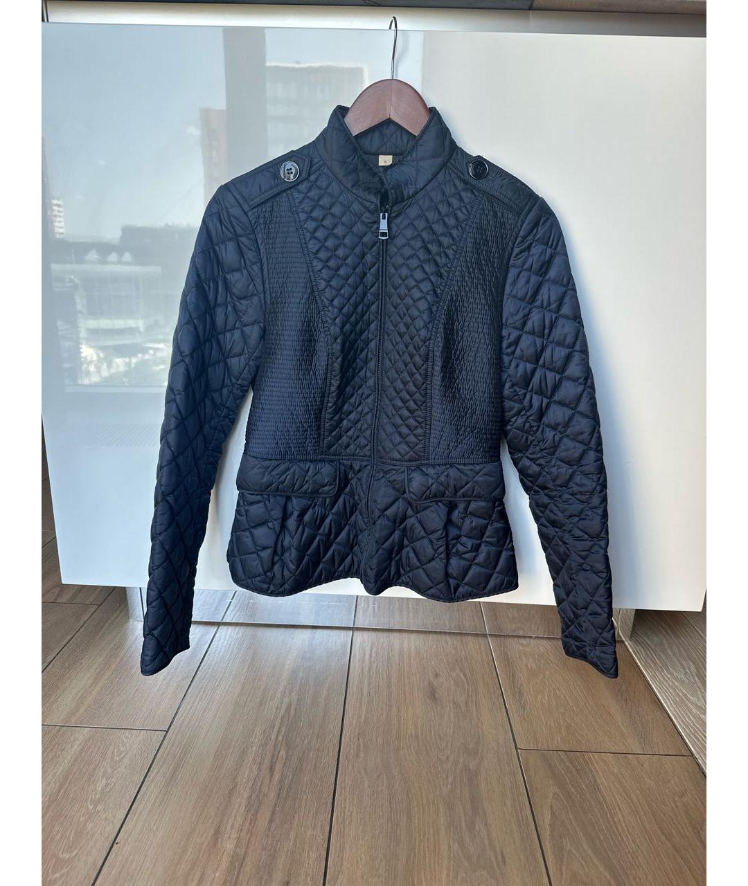 BURBERRY Темно-синяя полиэстеровая куртка, фото 8