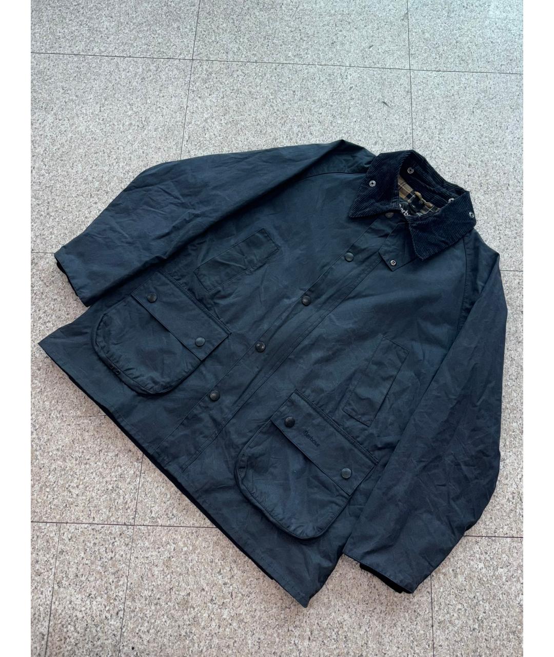 BARBOUR Синяя хлопковая куртка, фото 2