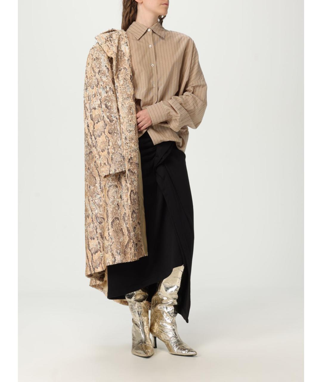 DRIES VAN NOTEN Бежевая рубашка, фото 3