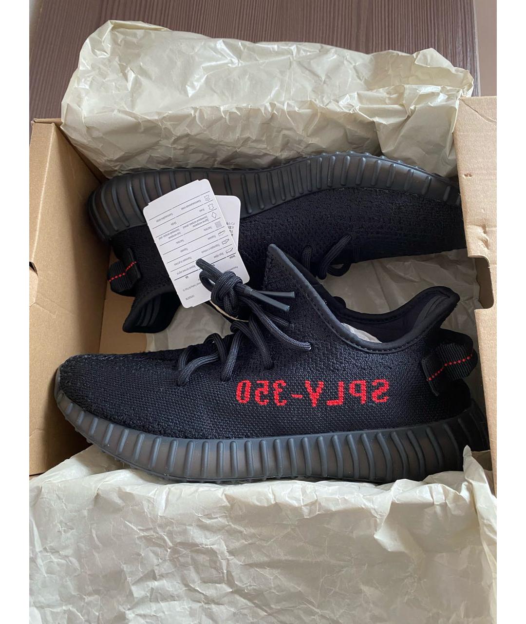 ADIDAS YEEZY Черные текстильные кроссовки, фото 2