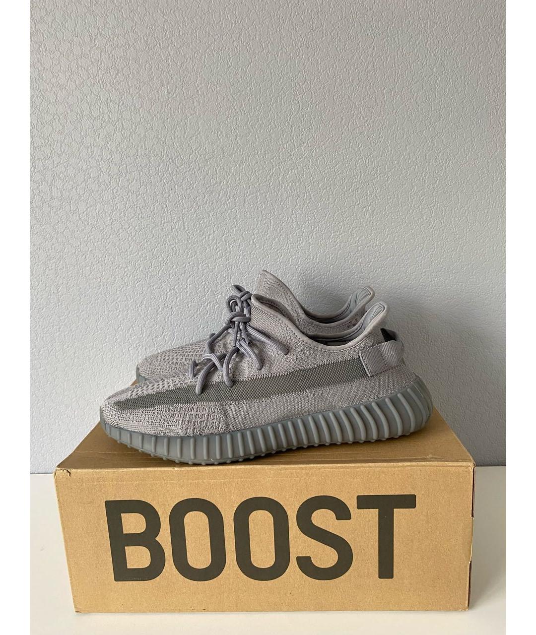 ADIDAS YEEZY Серые текстильные кроссовки, фото 3