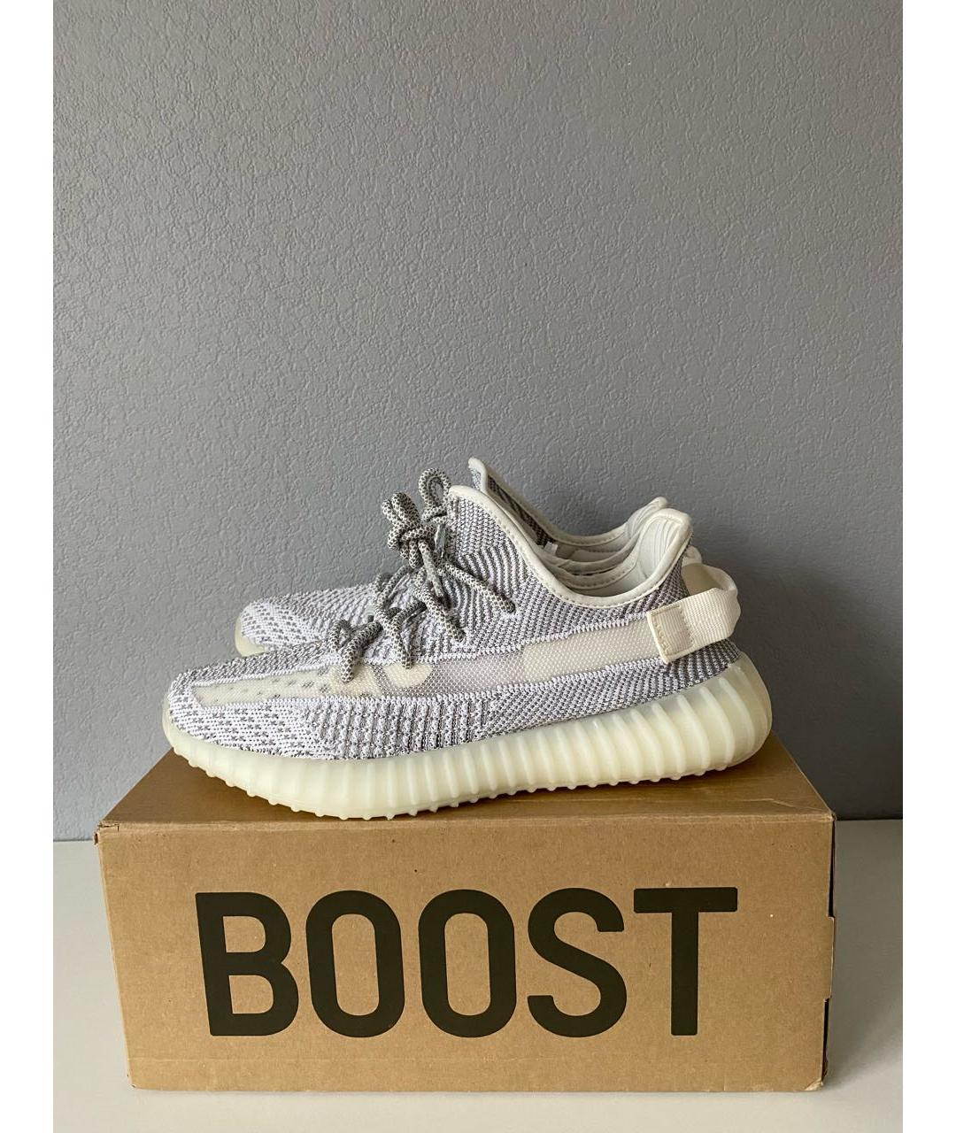 ADIDAS YEEZY Серые текстильные кроссовки, фото 4