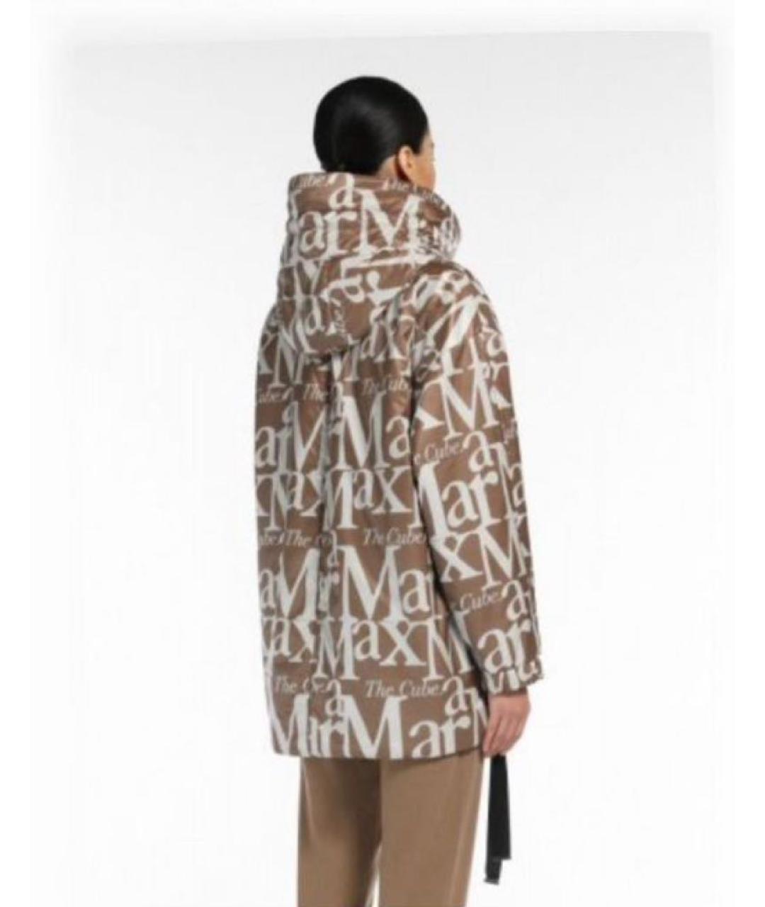 MAX MARA Бежевая полиэстеровая куртка, фото 2