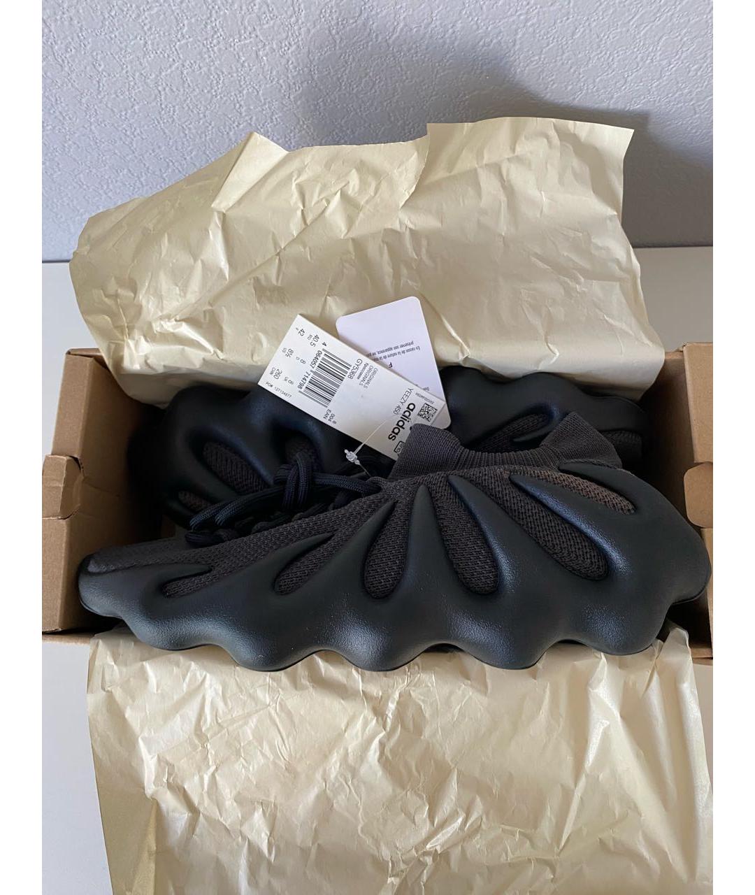 ADIDAS YEEZY Черные текстильные кроссовки, фото 2