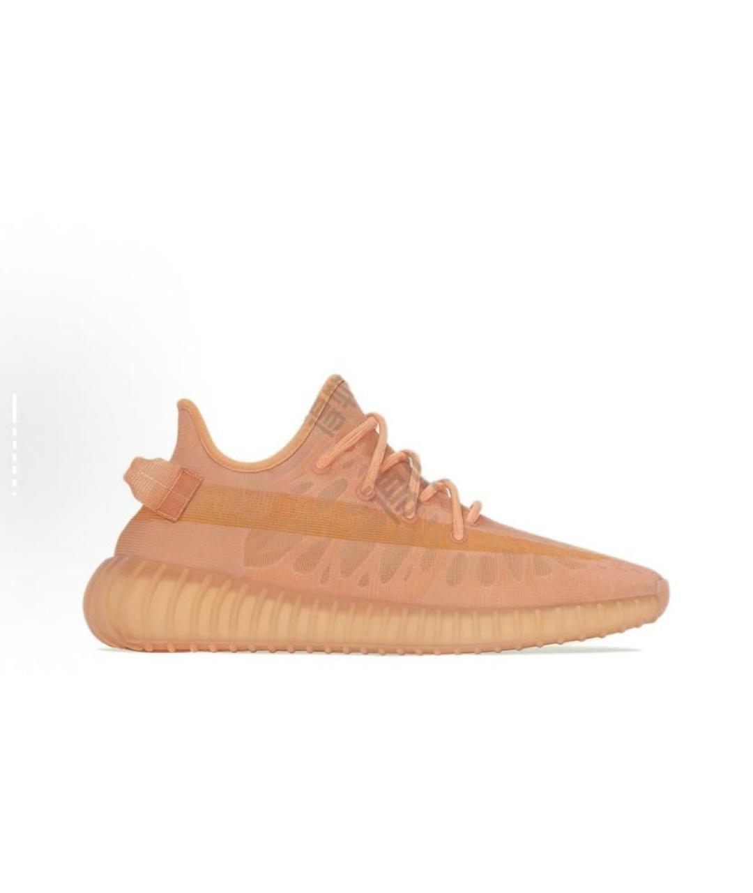 ADIDAS YEEZY Оранжевое текстильные кроссовки, фото 6