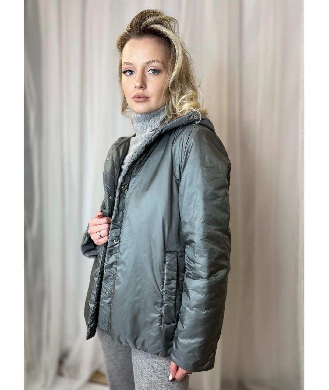 MAX MARA Серая шерстяная куртка, фото 8