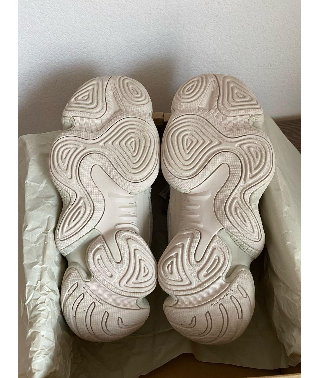 ADIDAS YEEZY Белые замшевые кроссовки, фото 5