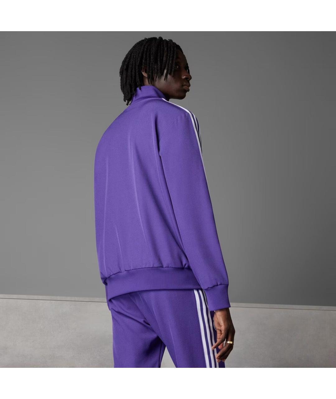 ADIDAS Фиолетовая полиэстеровая спортивная куртка, фото 4