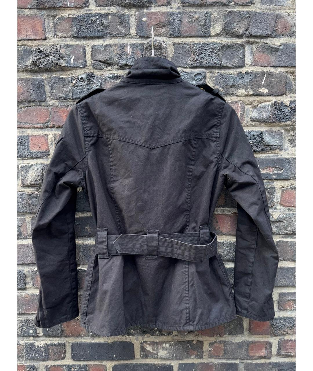 BARBOUR Черная хлопковая куртка, фото 8
