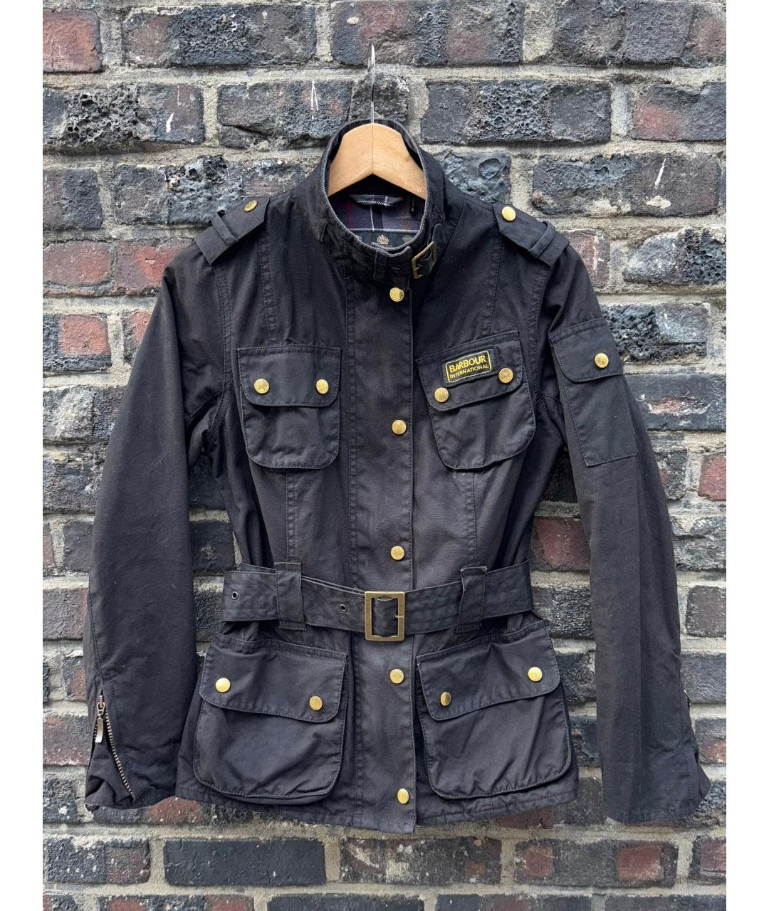 BARBOUR Черная хлопковая куртка, фото 7