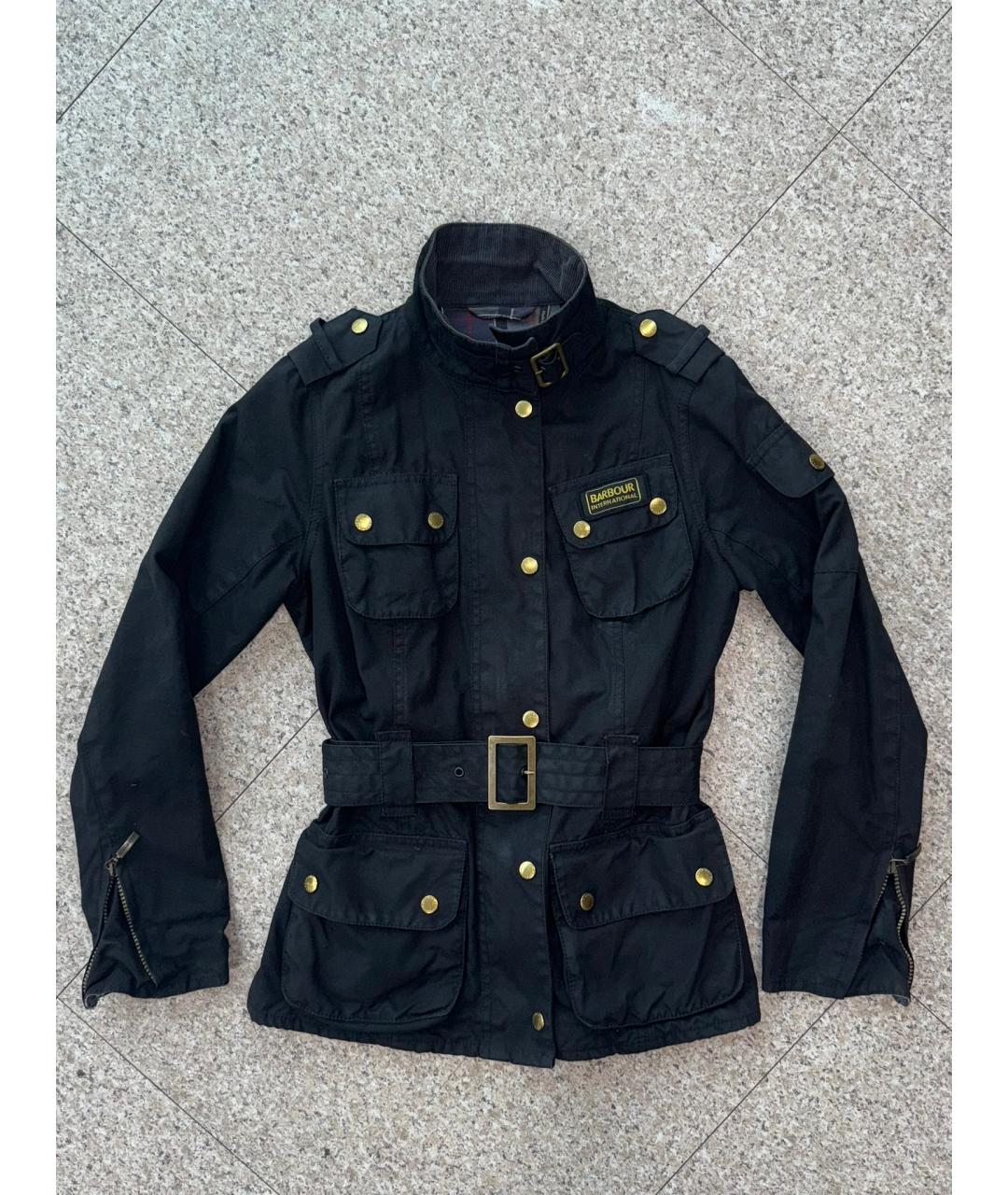 BARBOUR Черная хлопковая куртка, фото 10