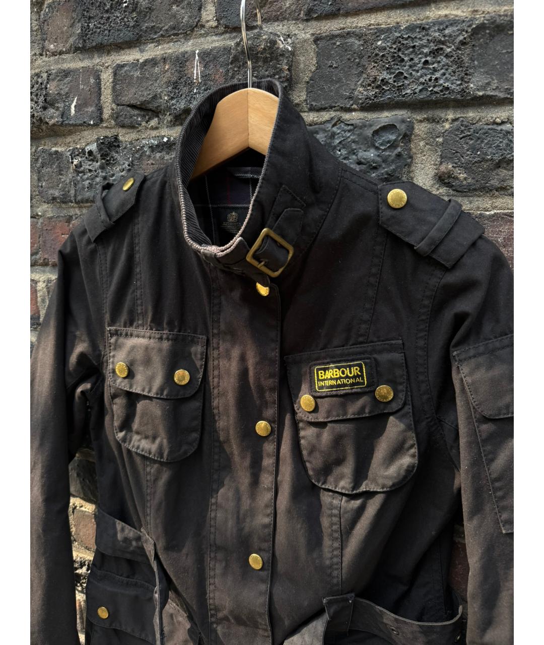 BARBOUR Черная хлопковая куртка, фото 5