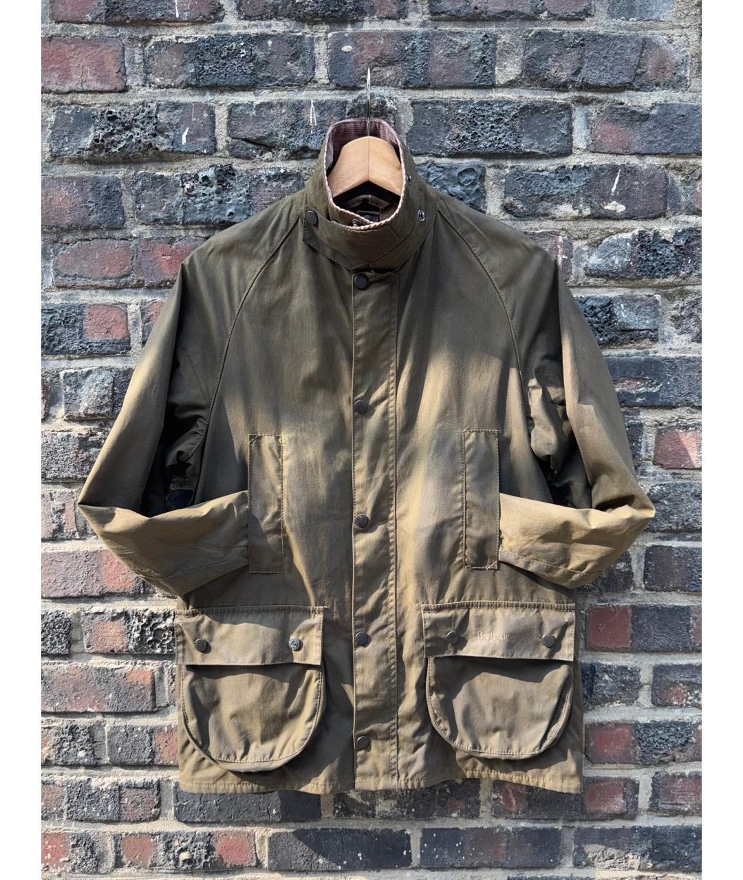 BARBOUR Коричневая хлопковая куртка, фото 4