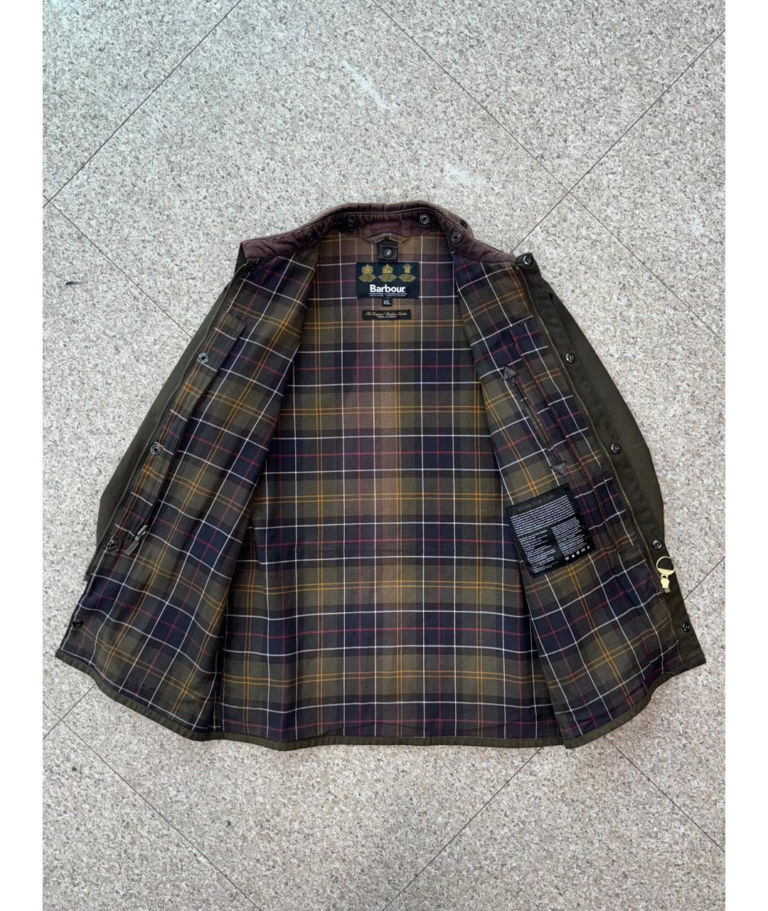 BARBOUR Коричневая хлопковая куртка, фото 8