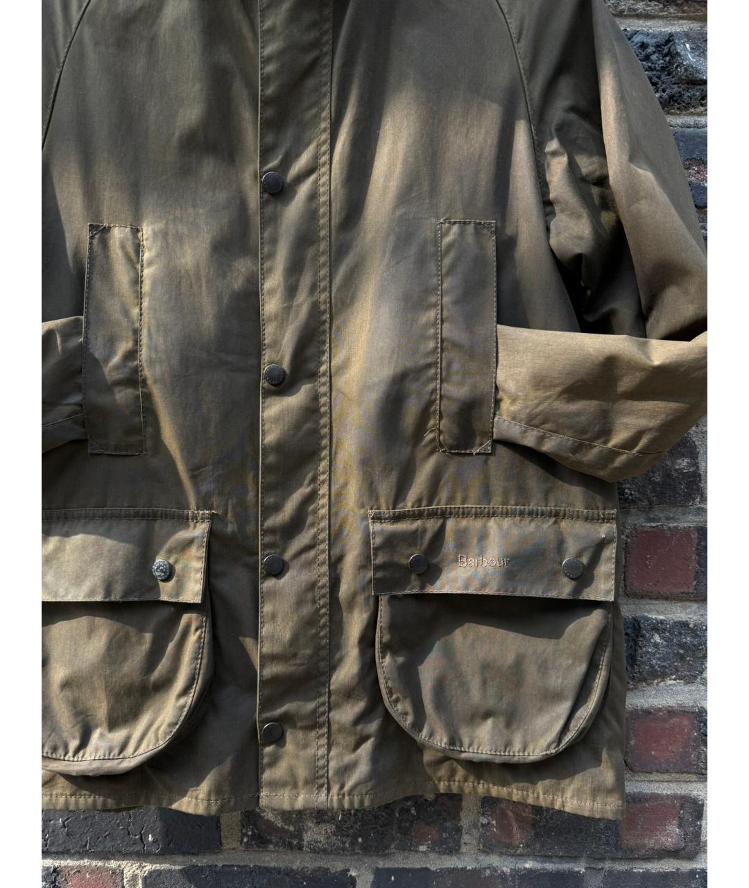 BARBOUR Коричневая хлопковая куртка, фото 5