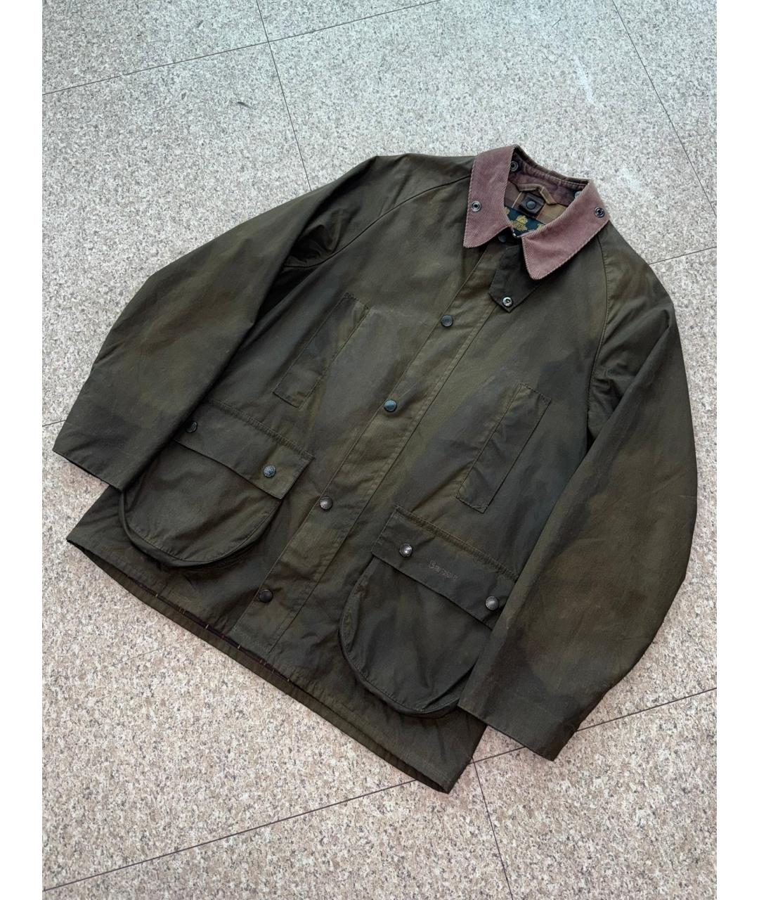 BARBOUR Коричневая хлопковая куртка, фото 7
