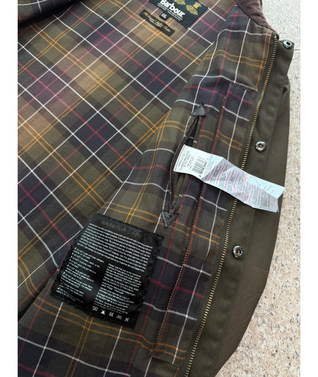 BARBOUR Коричневая хлопковая куртка, фото 9