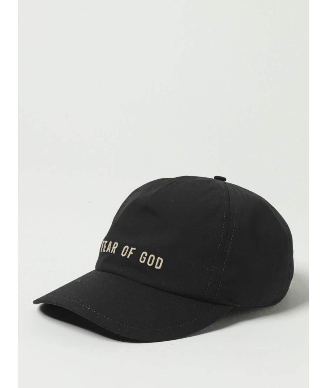 FEAR OF GOD Черная хлопковая кепка/бейсболка, фото 4
