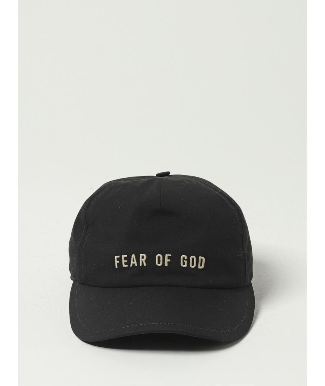 FEAR OF GOD Черная хлопковая кепка/бейсболка, фото 2