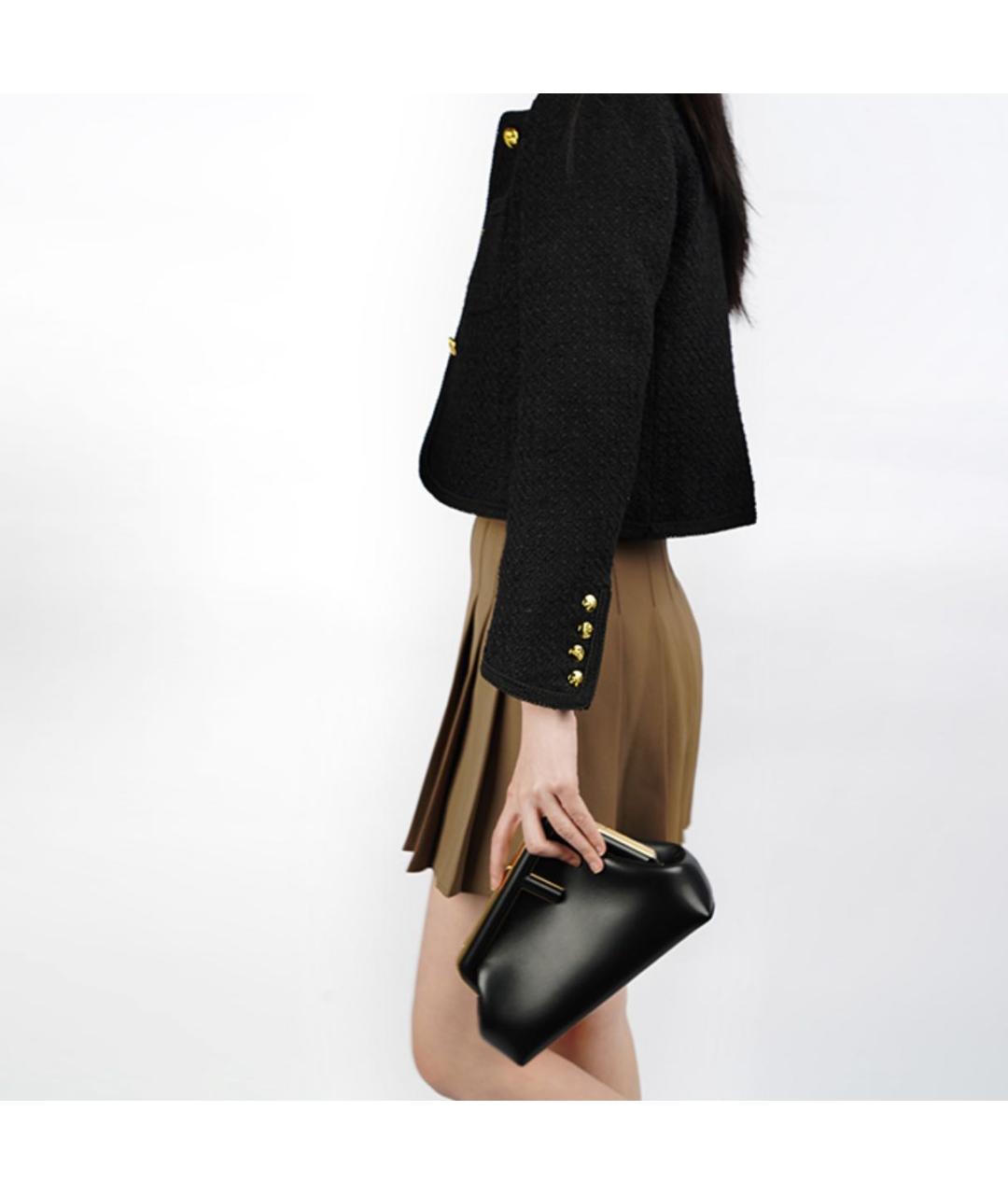 FENDI Черная кожаная сумка через плечо, фото 6