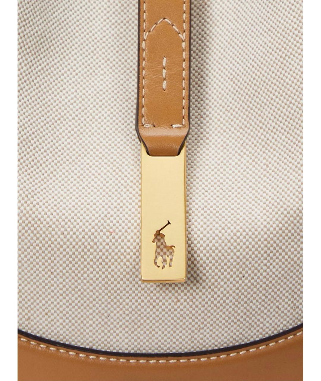 POLO RALPH LAUREN Бежевая сумка через плечо, фото 5