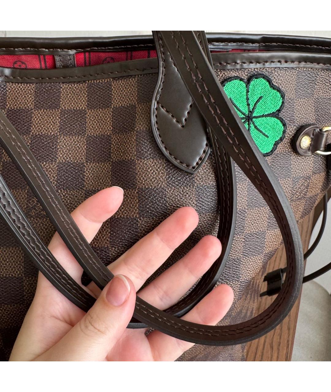 LOUIS VUITTON Коричневая сумка тоут, фото 3